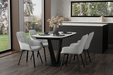 Стул B815-M (B815-m PEARL VL8, BK)